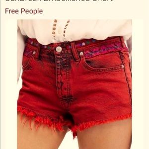 Free People Sunbreak Jean shorts